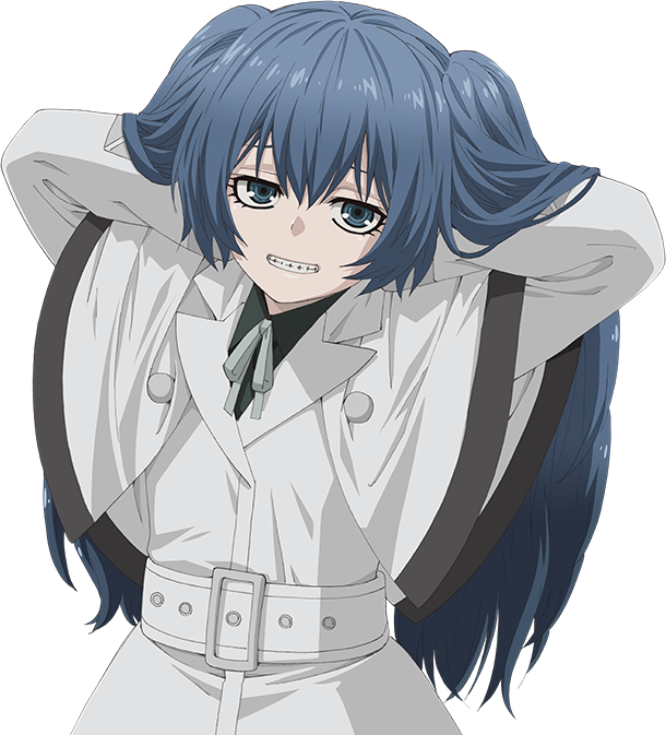 Personaje de Anime de Pelo Azul Sonriendo Fondos de pantalla