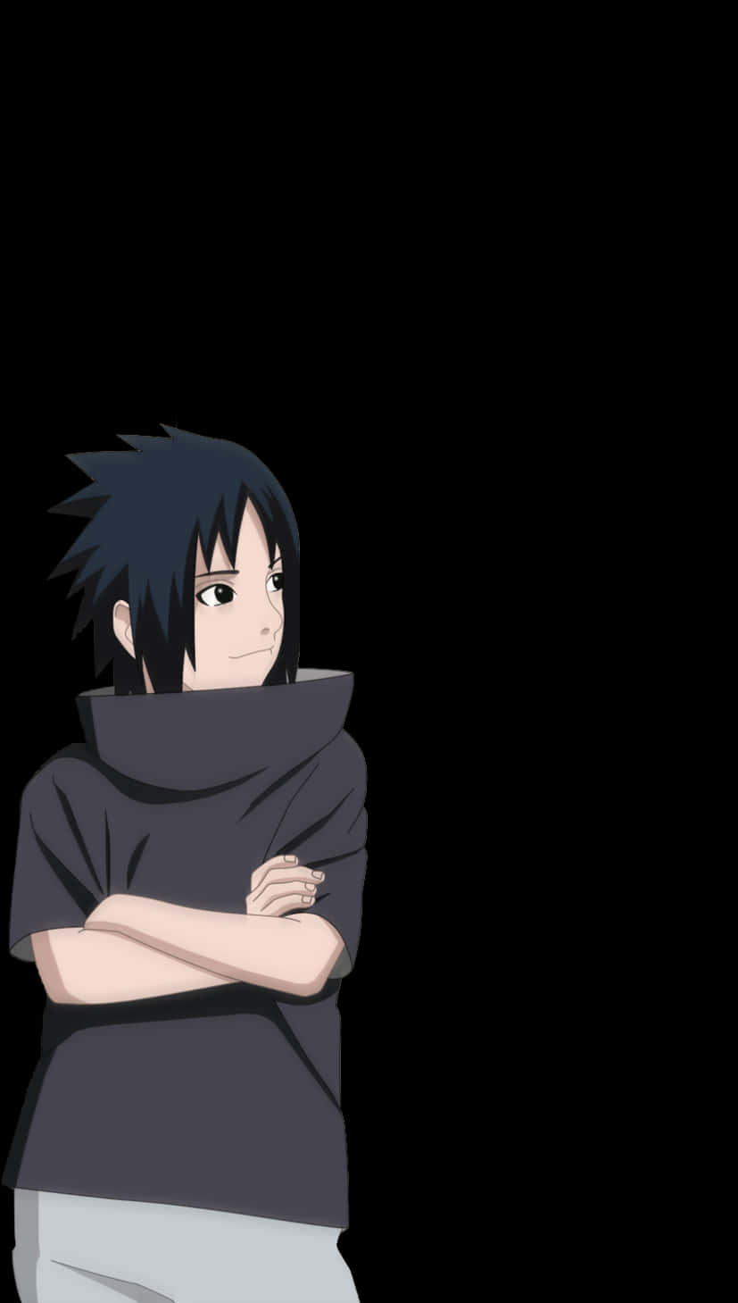 Personaje de anime joven con fondo negro Fondos de pantalla
