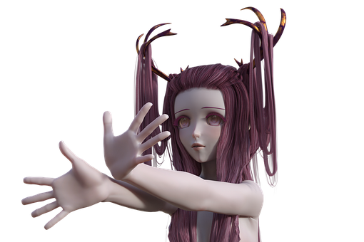 Personaje de anime místico con cuernos Fondos de pantalla