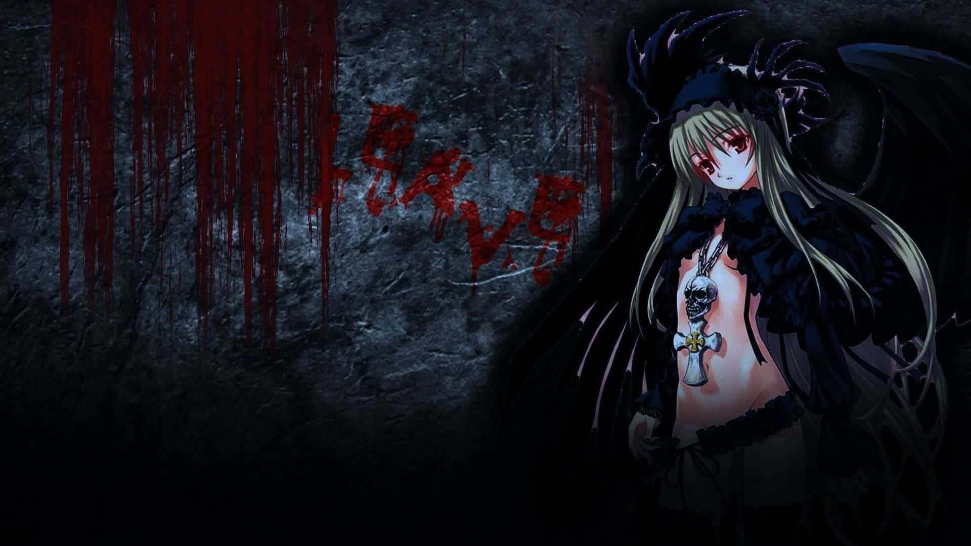 Personaje de anime negro audaz y colorido Fondos de pantalla