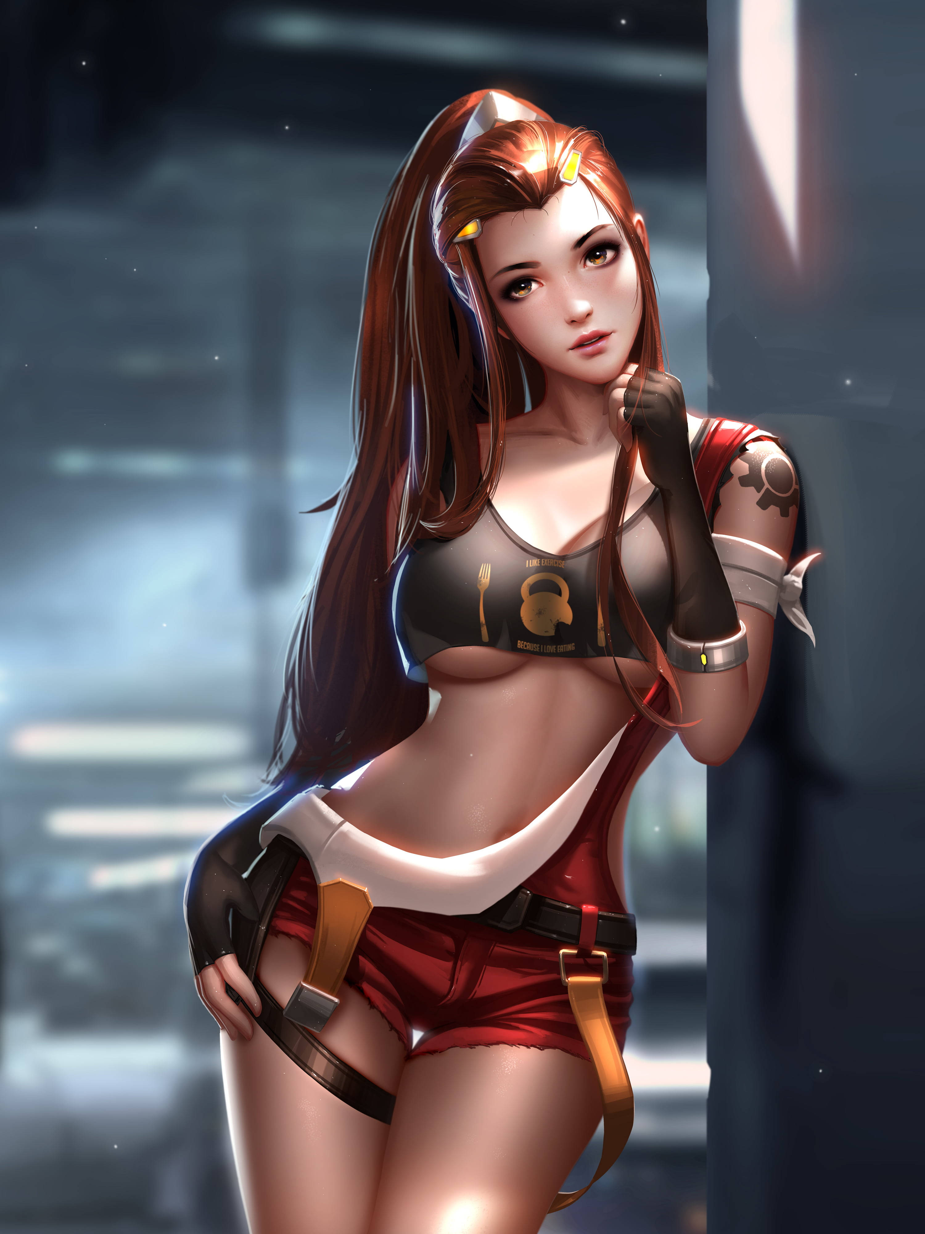 Personaje de anime rojo absorto en acción Fondos de pantalla