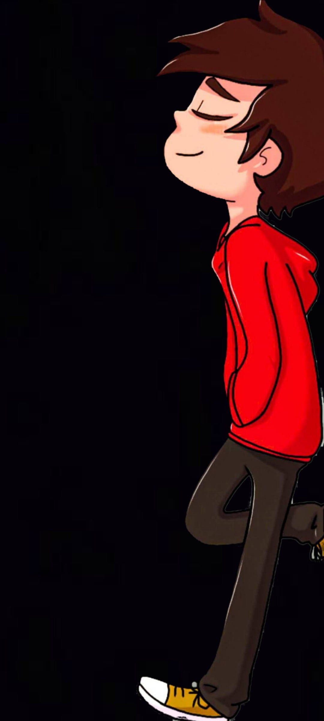 Personaje de Dibujos Animados Negro AMOLED Fondos de pantalla