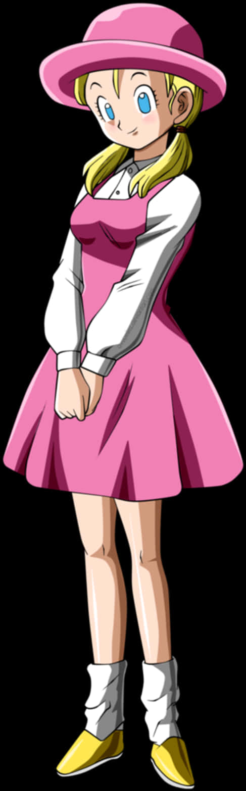 Personaje de Dragon Ball con vestido rosa Fondos de pantalla