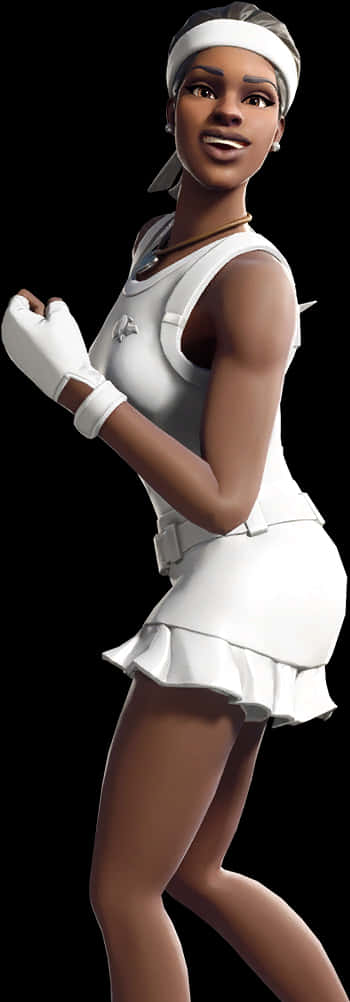 Personaje de Fortnite con atuendo de tenis Fondos de pantalla