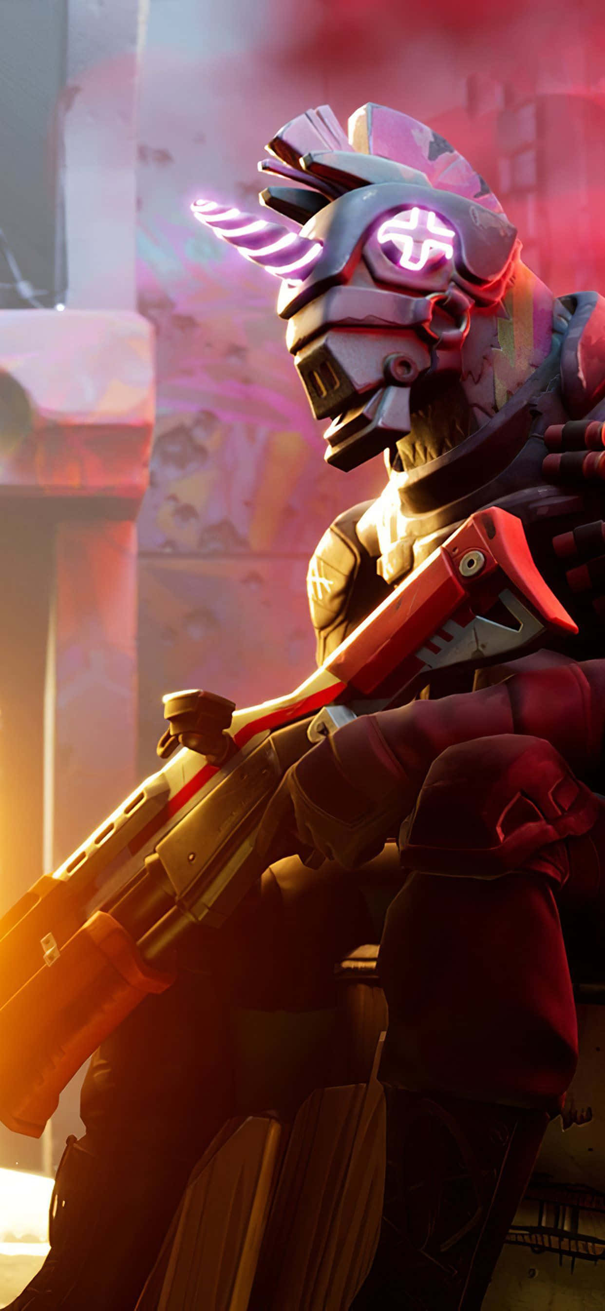 Personaje de Fortnite con casco de unicornio Fondos de pantalla