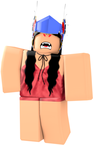 Personaje de Roblox con tocado nativo americano Fondos de pantalla