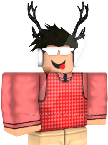 Personaje de Roblox con auriculares y astas Fondos de pantalla