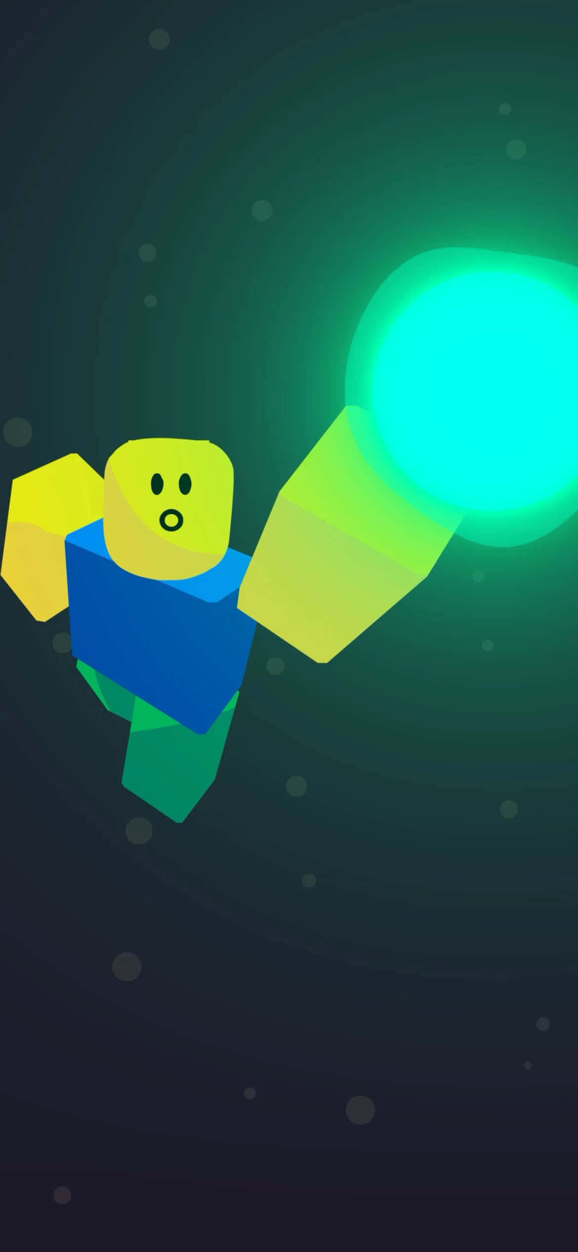 Personaje Genial de Roblox en la Galaxia para iPhone Fondos de pantalla