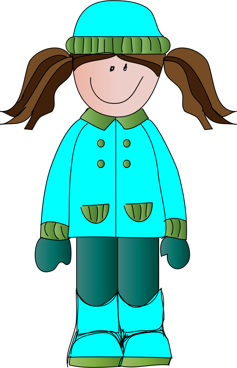 Personaje infantil de invierno de caricatura Fondos de pantalla