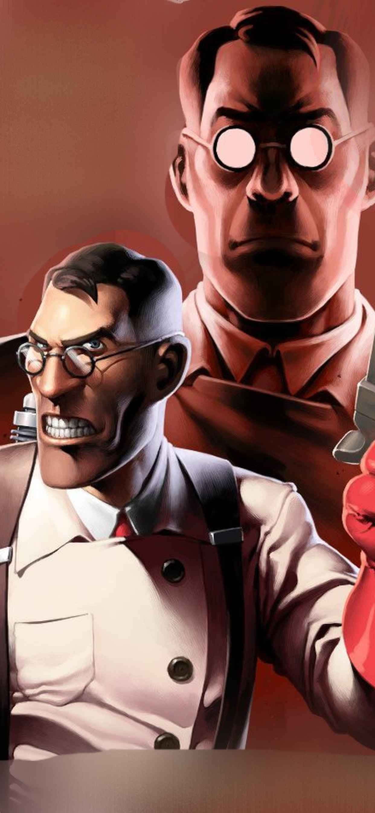 Personaje Médico de Team Fortress 2 para iPhone XS Max Fondos de pantalla