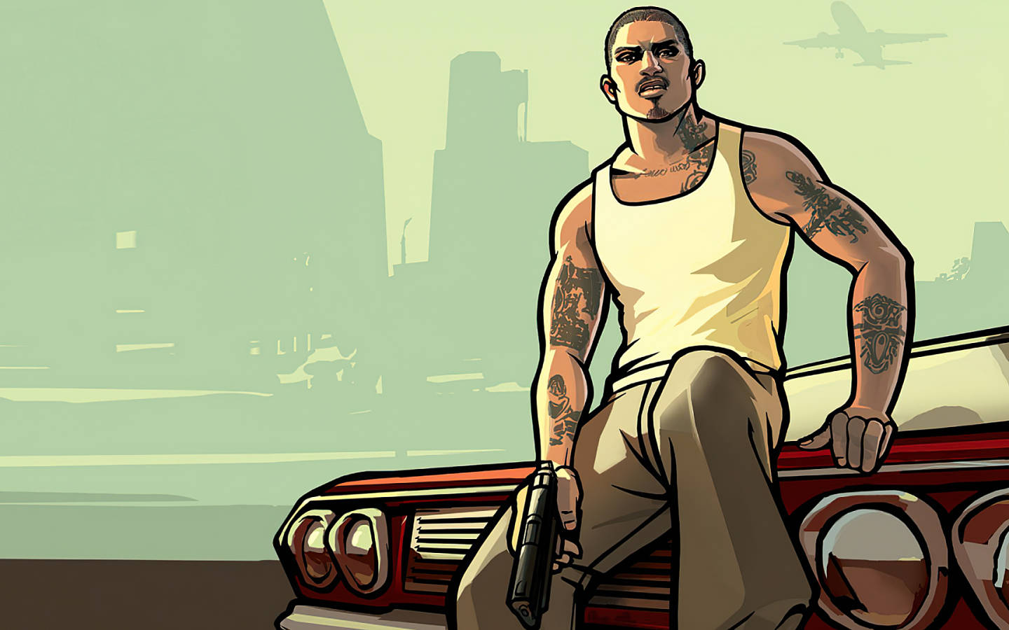 Personaje principal de GTA SA en 4K Fondos de pantalla