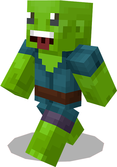 Personaje zombie de Minecraft.PNG Fondos de pantalla