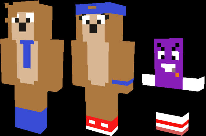 Personajes Animales Estilo Minecraft Fondos de pantalla