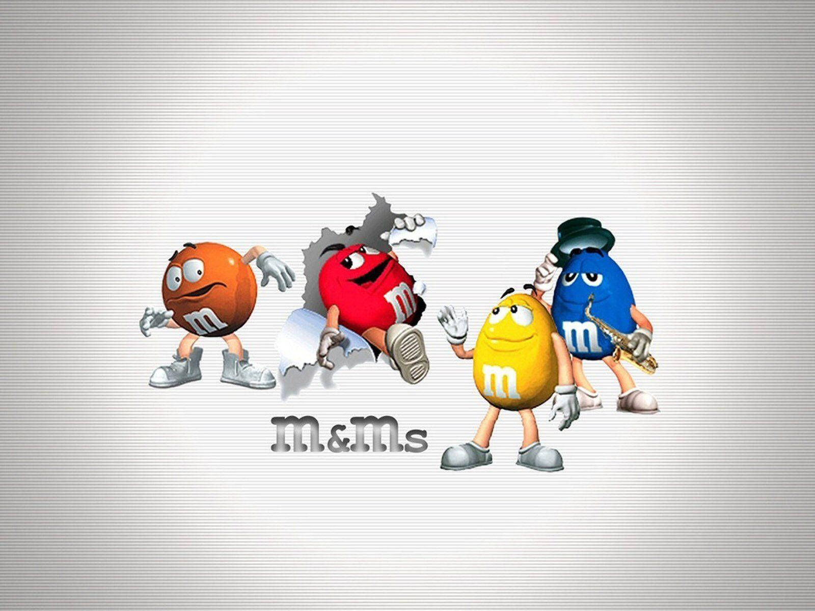 Personajes Coloridos de Chocolate Mms Fondos de pantalla