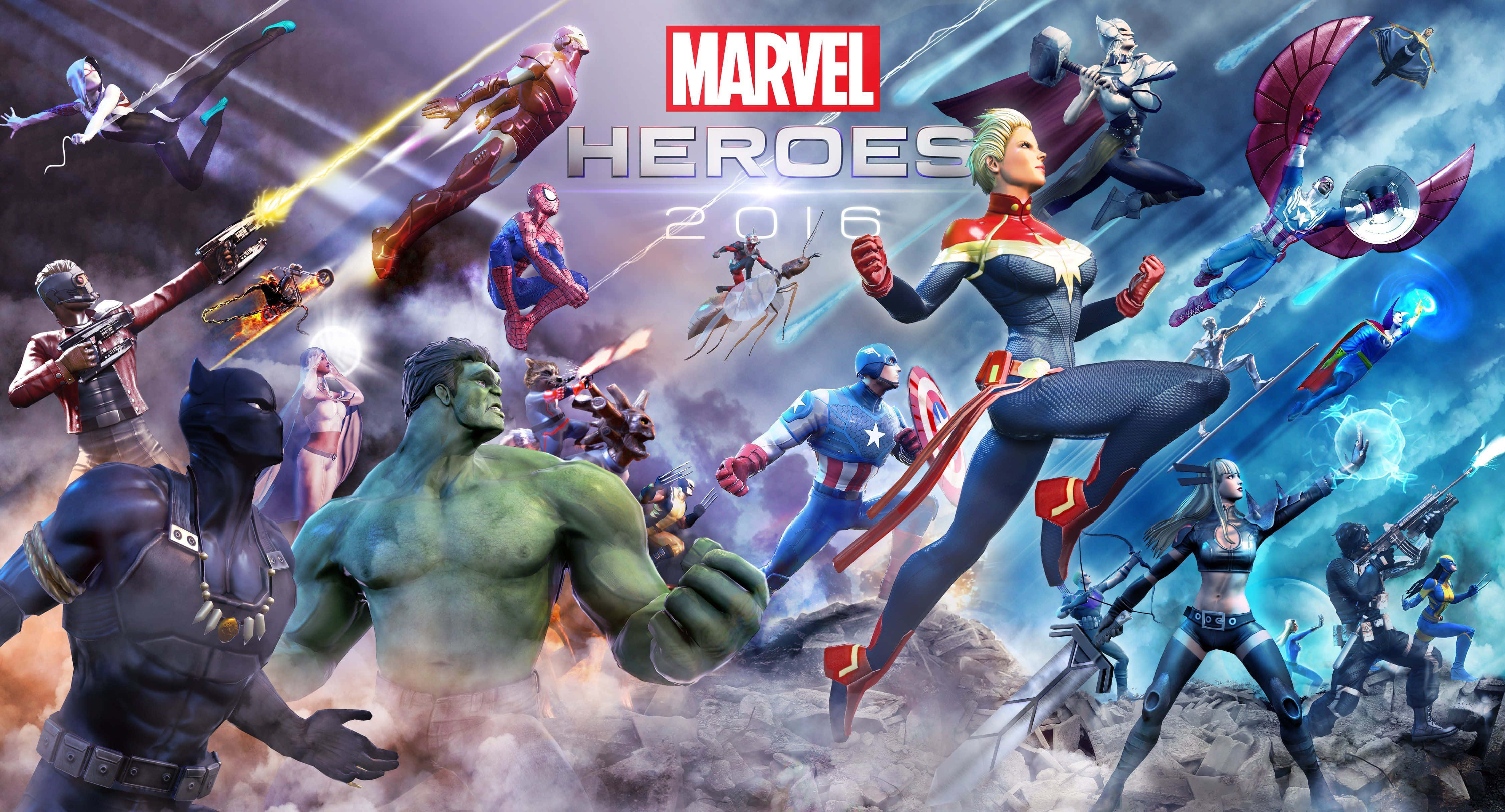 Personajes de Marvel Comics en Acción Fondos de pantalla