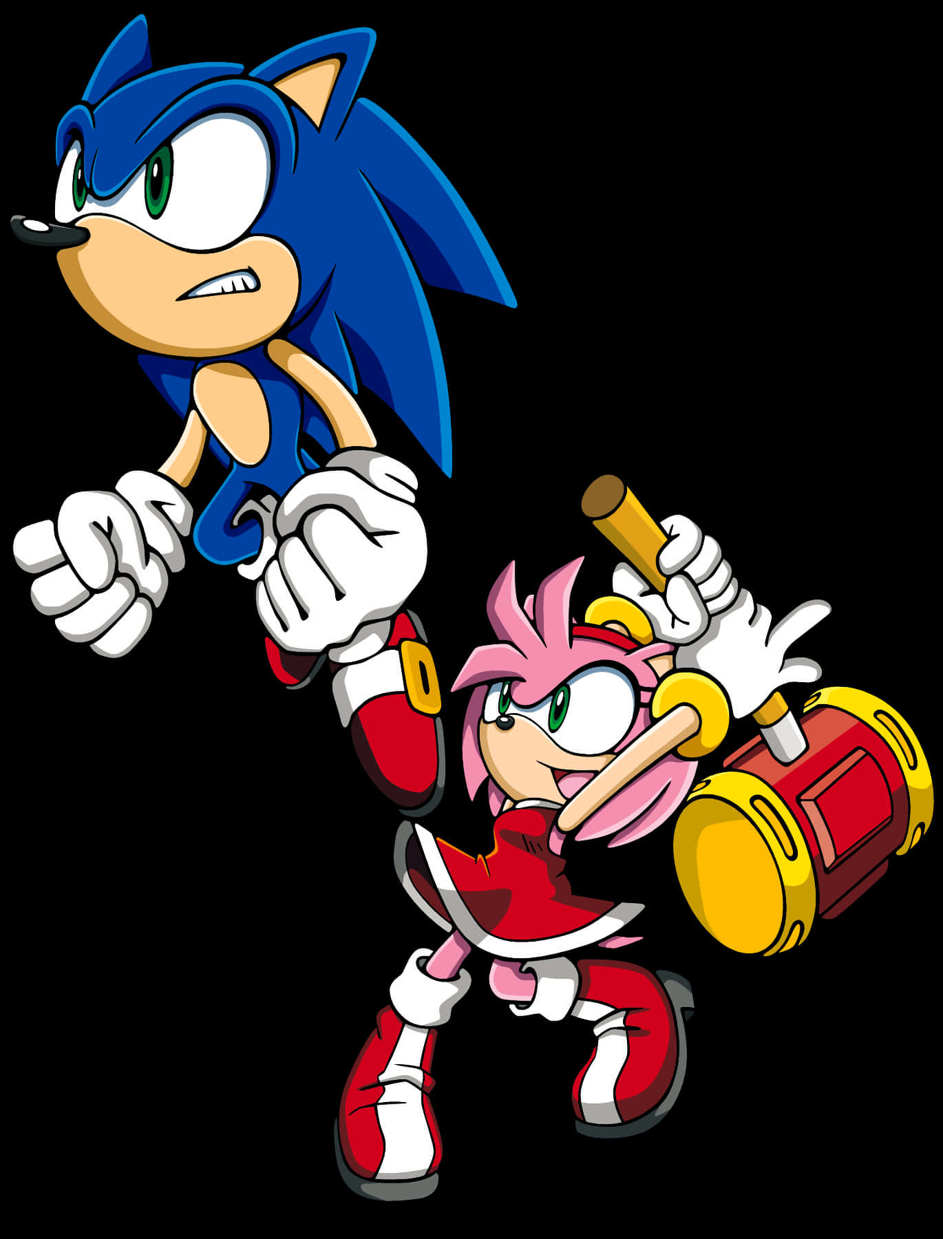 Personajes de Sonic y Amy Rose Fondos de pantalla