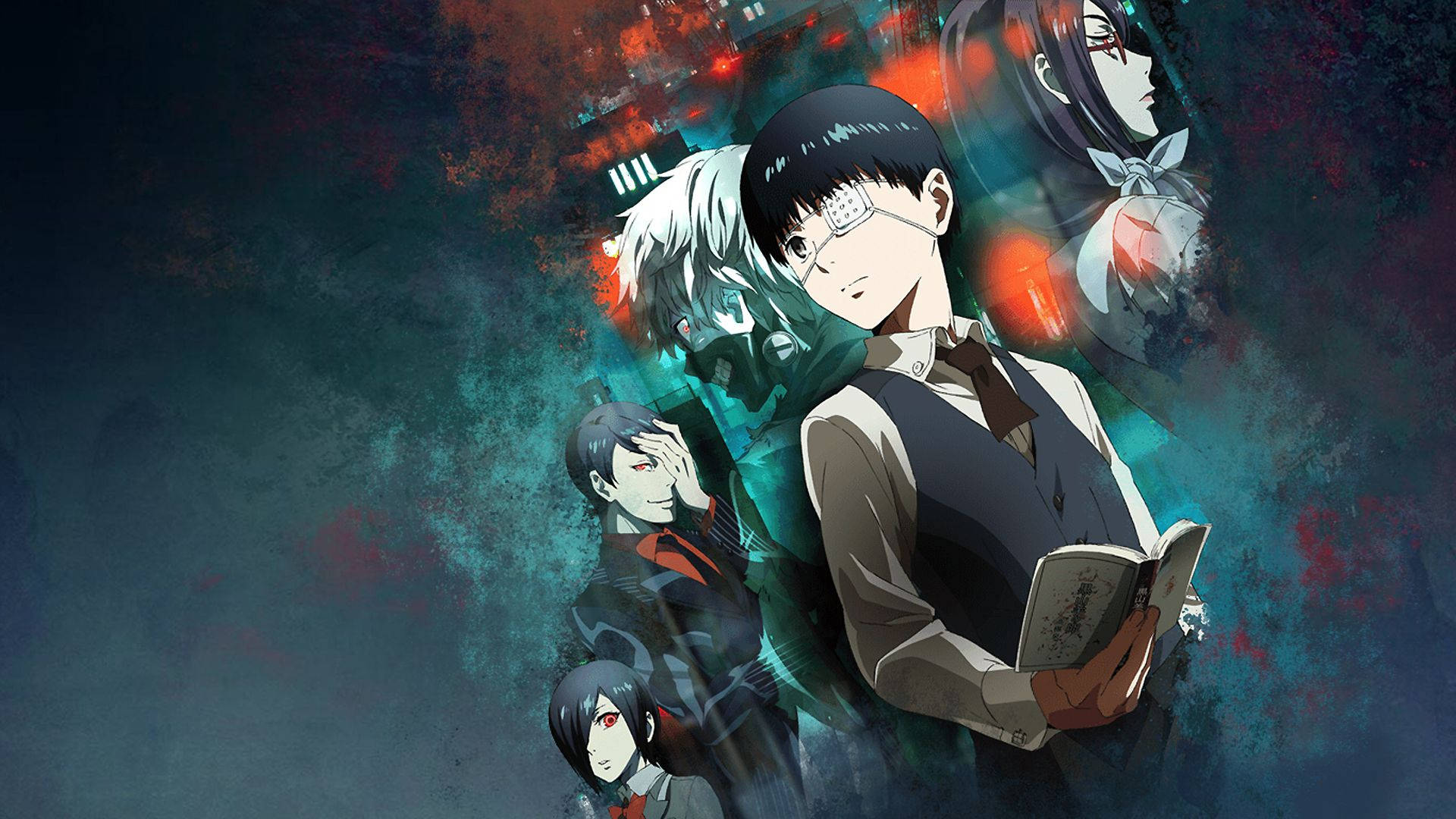 Personajes de Tokyo Ghoul en Uniforme Escolar Fondos de pantalla