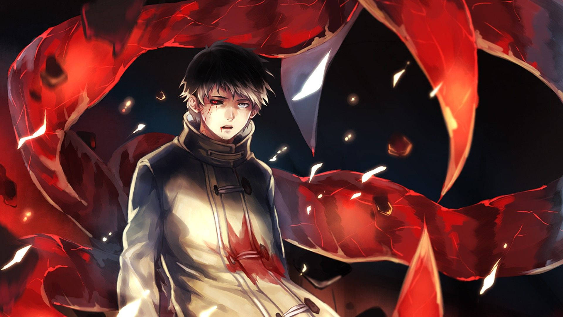 Personajes de Tokyo Ghoul Ken Ojo Rojo Fondos de pantalla