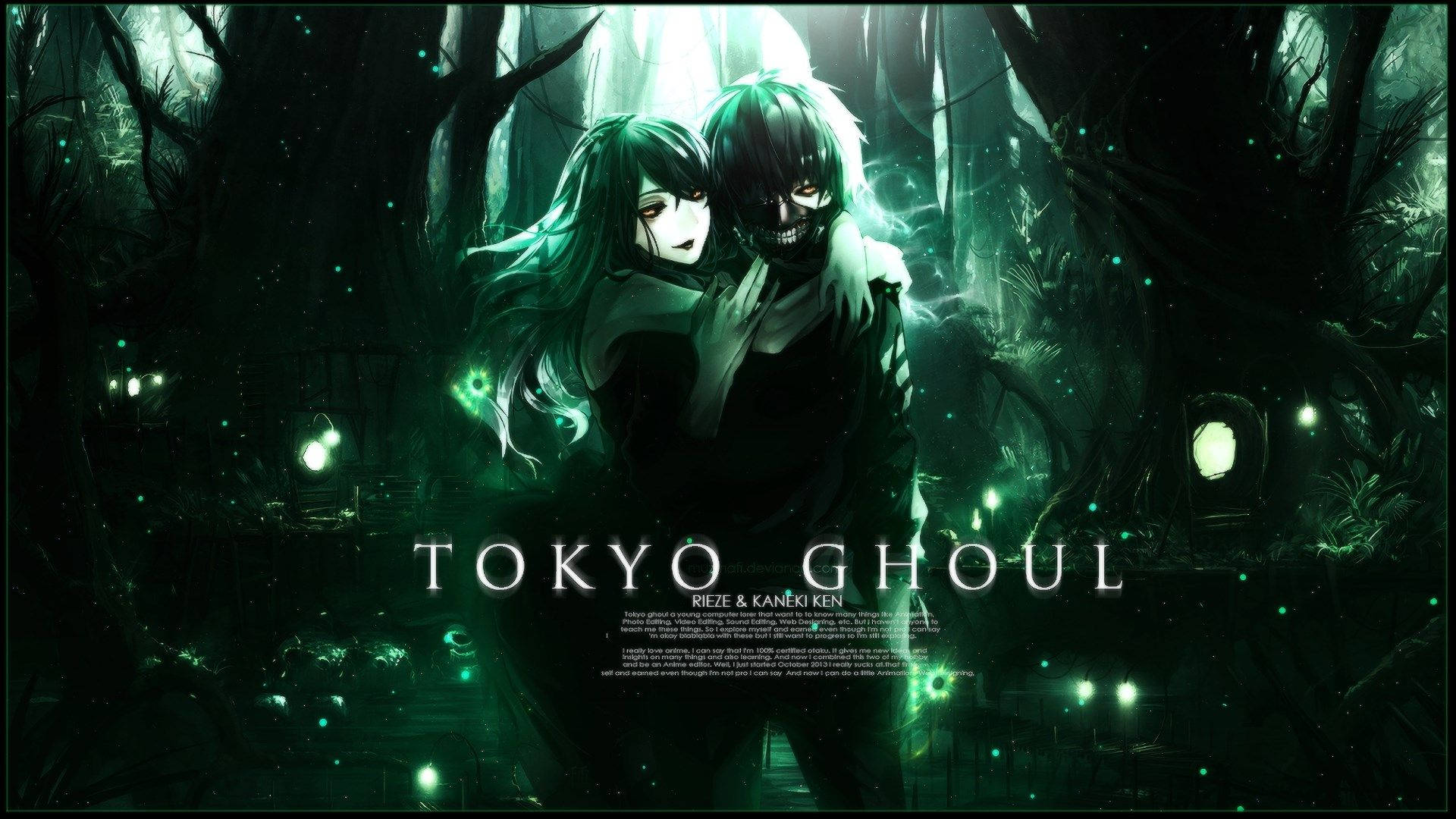 Personajes de Tokyo Ghoul Ken y Touka Fondos de pantalla