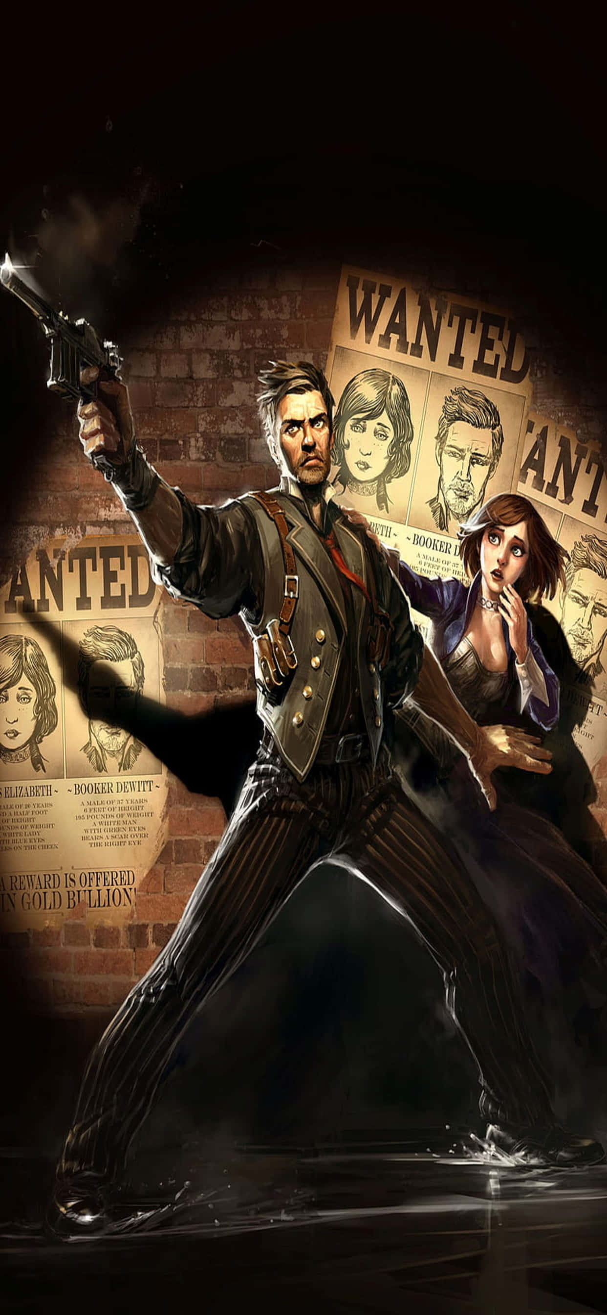 Personajes Ficticios Buscados para Fondo de iPhone XS Max de Bioshock Infinite Fondos de pantalla