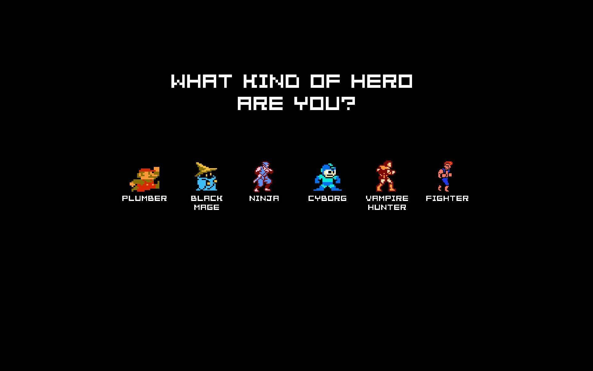 Fondo de pantalla de personajes icónicos de videojuegos en pixel art