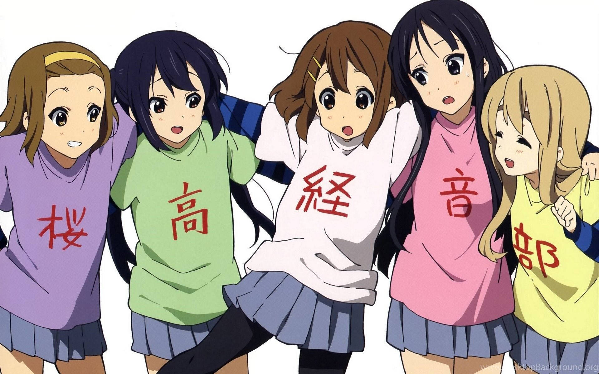 Personajes Kawaii de Anime K-On! Fondos de pantalla