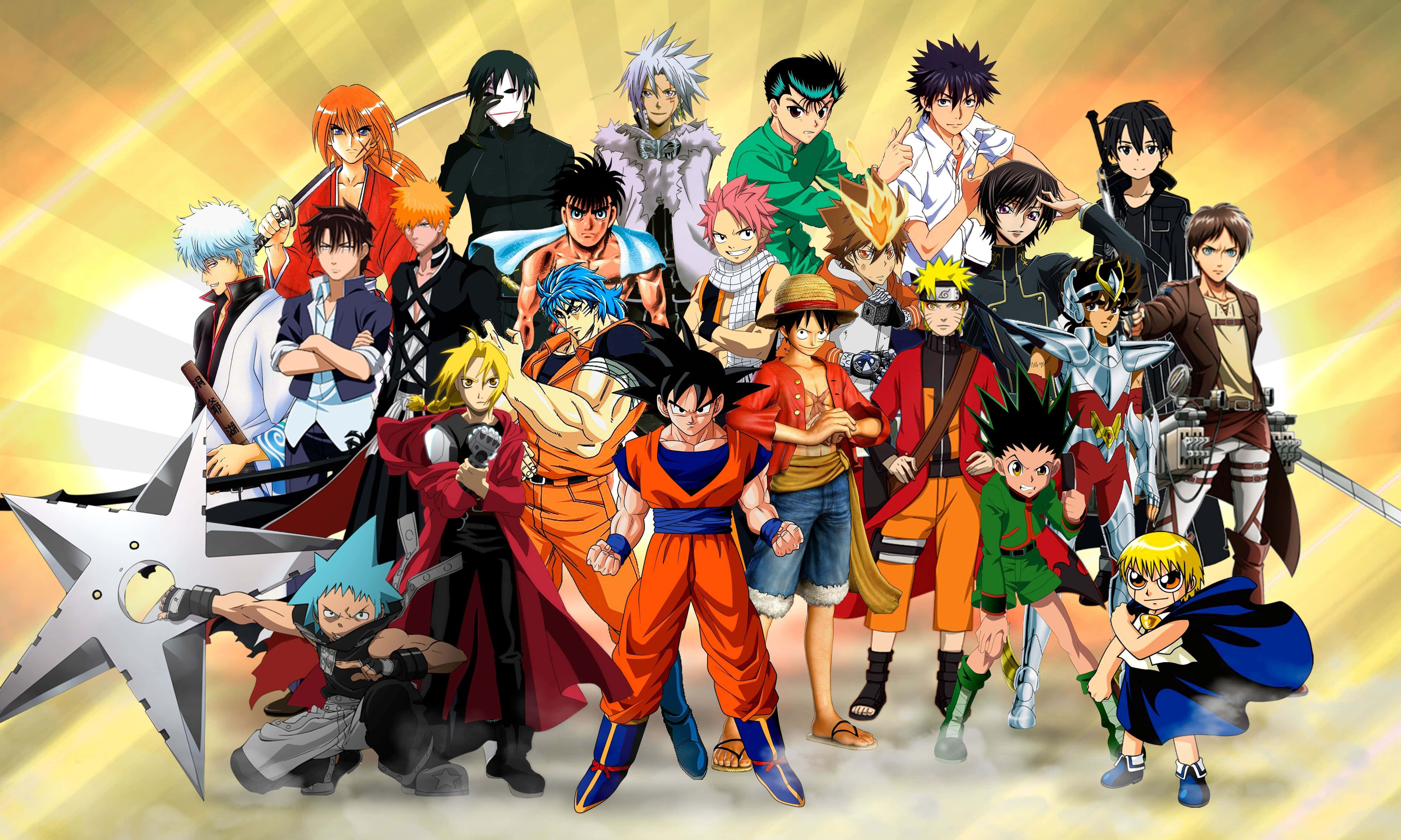 Personajes masculinos populares del anime de los 90 en HD Fondos de pantalla