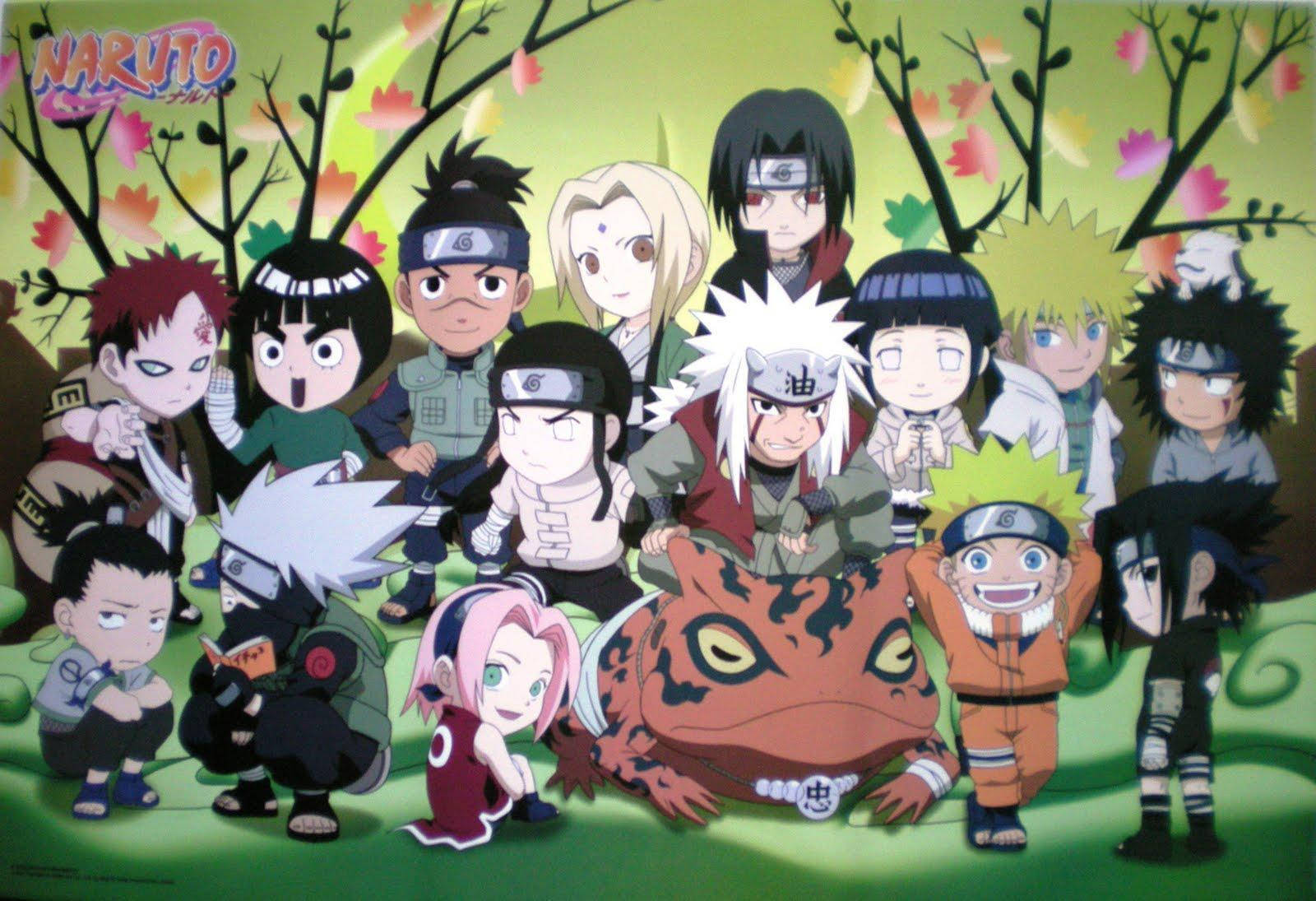 Personajes Mini de Naruto Portada de Anime Fondos de pantalla