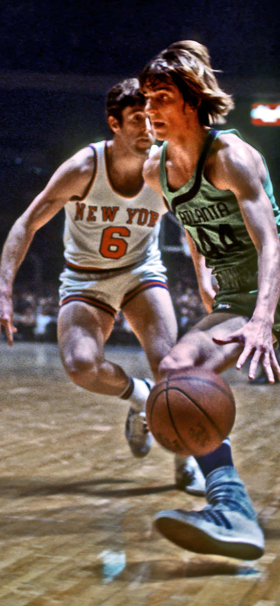 Pete Maravich Atlanta Hawks Mike Riordan New York Knicks Fondos de pantalla