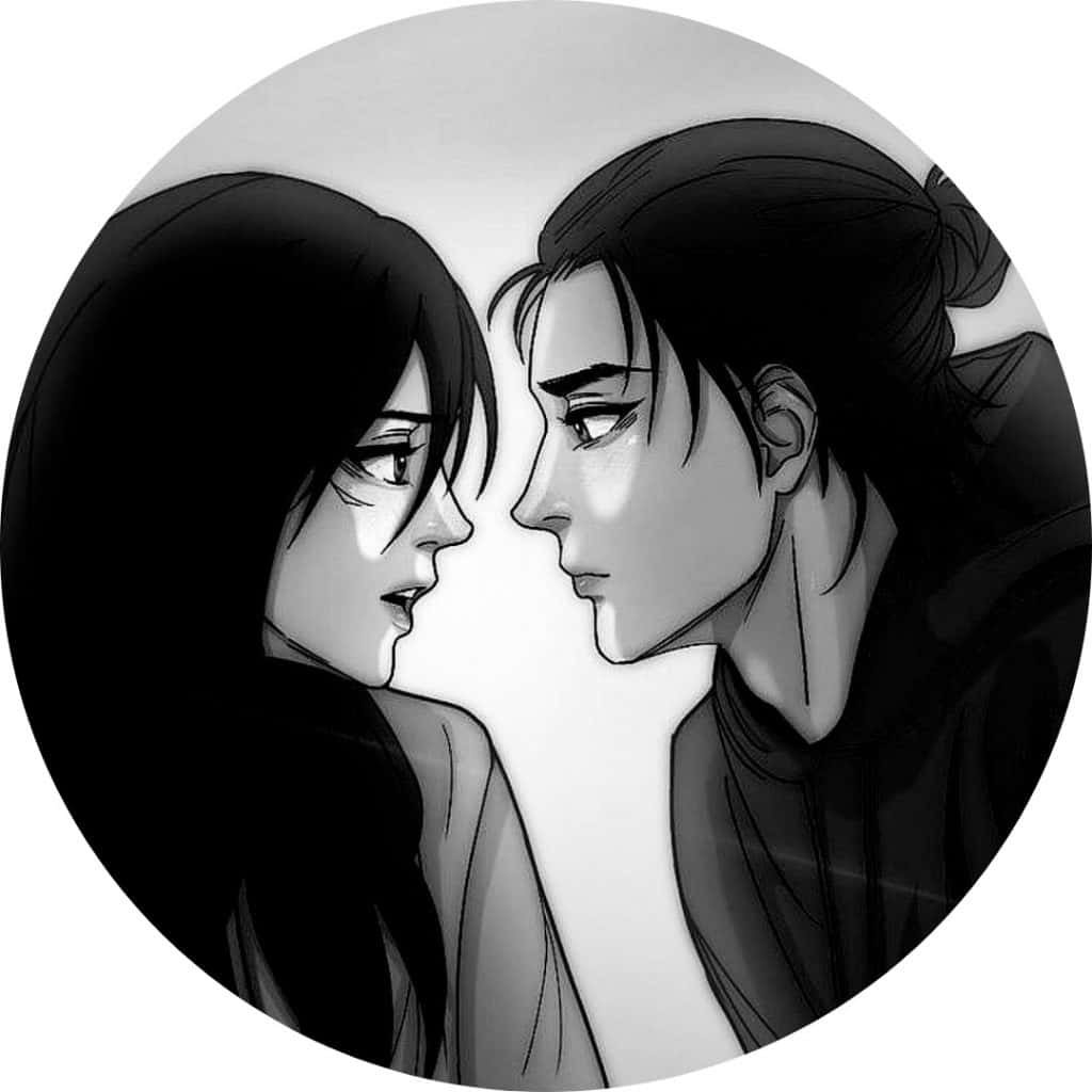 Pfp Anime Negro de Mikasa y Eren Fondos de pantalla