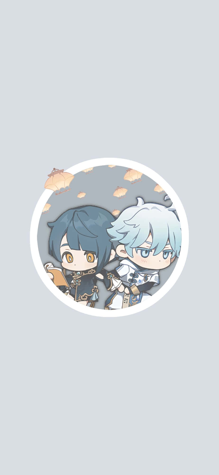 PFP de personajes de Genshin Impact con tonos azules de ensueño Fondos de pantalla