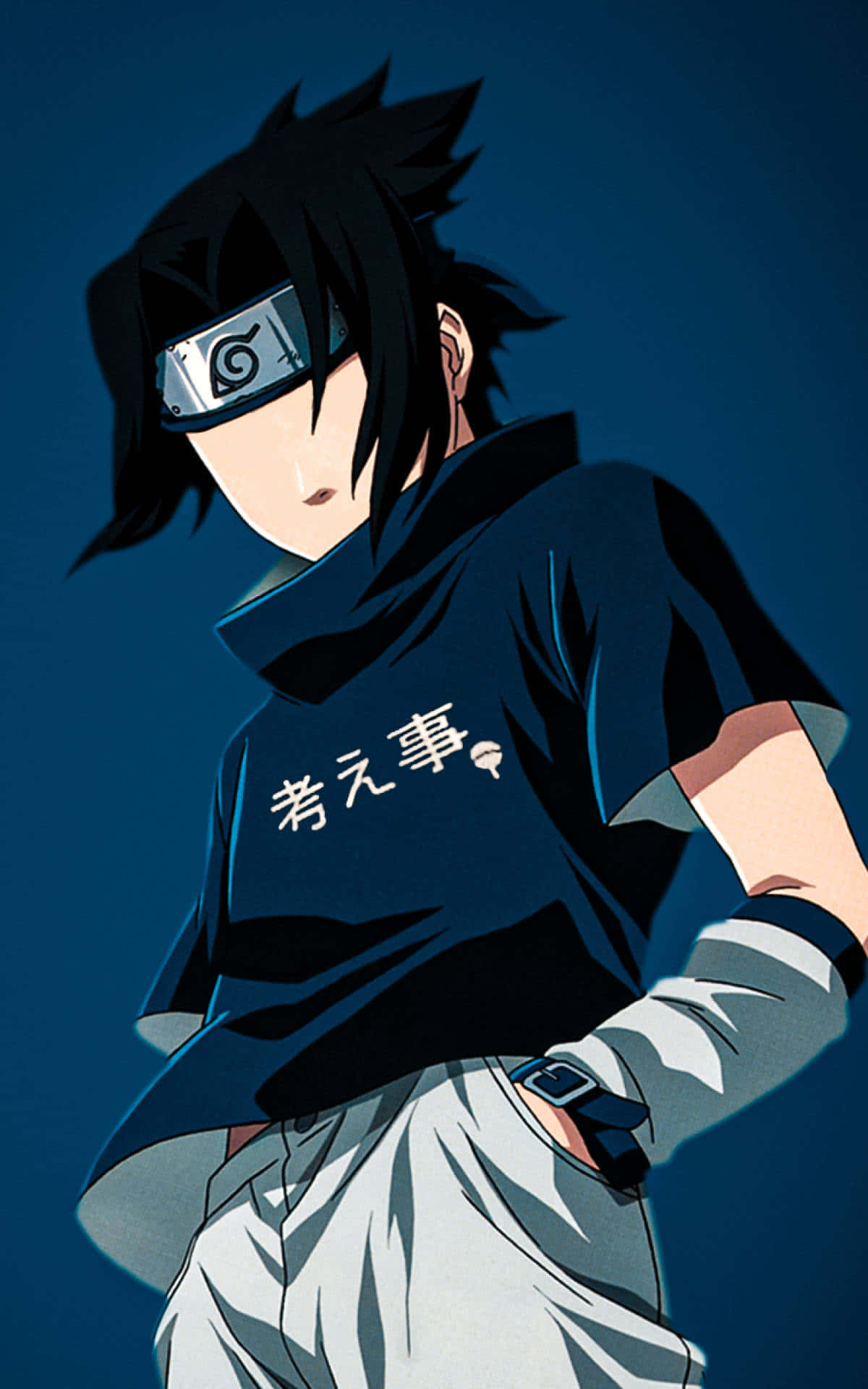 Pfp estético de anime de un Sasuke genial Fondos de pantalla