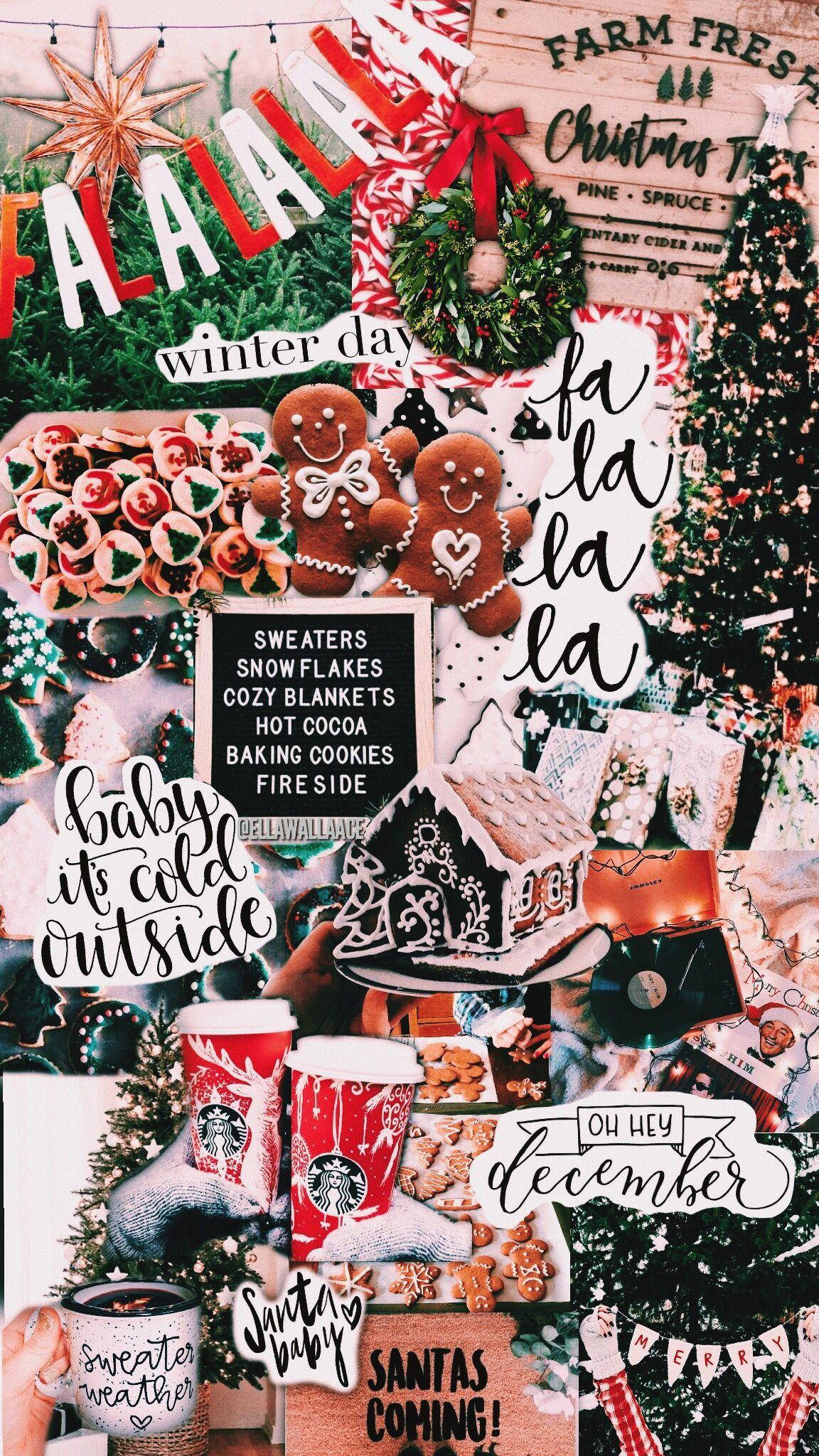 PFPs Preppy de Diciembre con Estética Navideña Fondos de pantalla
