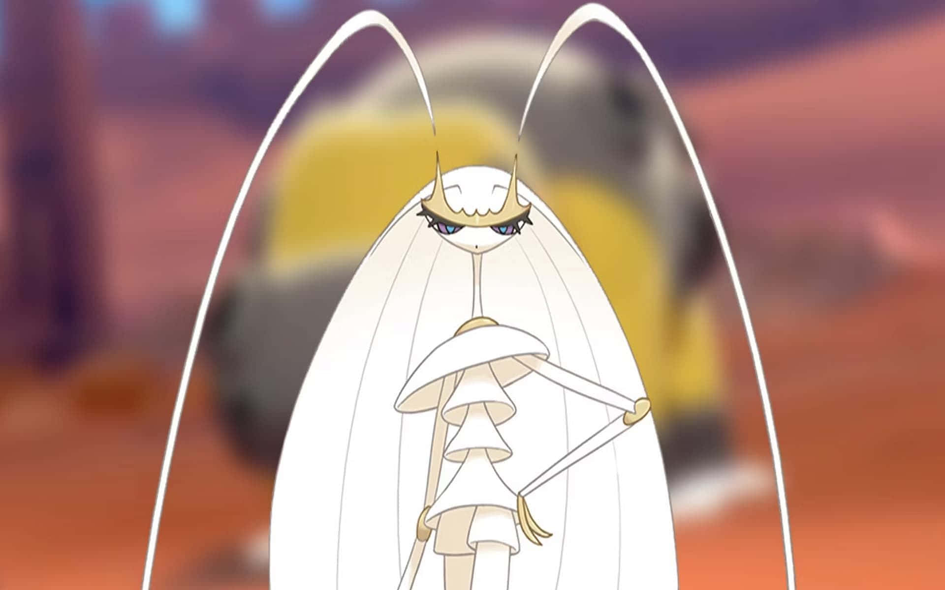 Pheromosa Pokémon con fondo borroso Fondos de pantalla