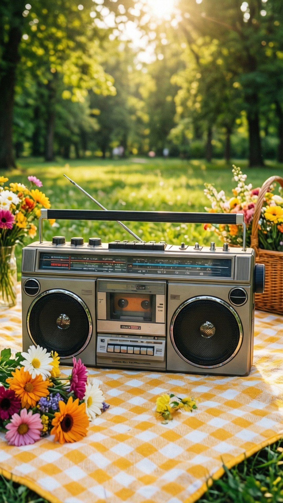 Picnic con Radiocasete Fondos de pantalla