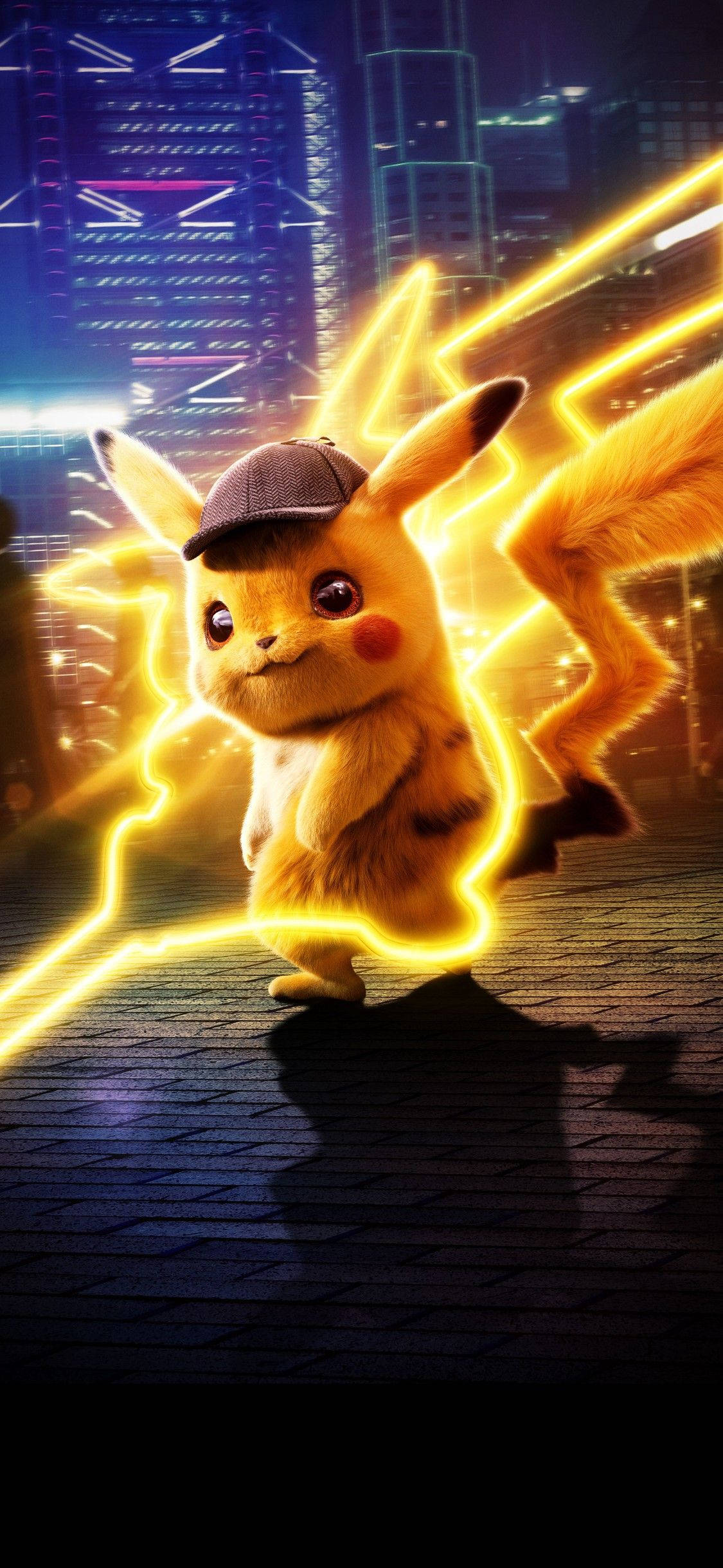 Pikachu 3D Detective Pikachu con Rayos Fondos de pantalla