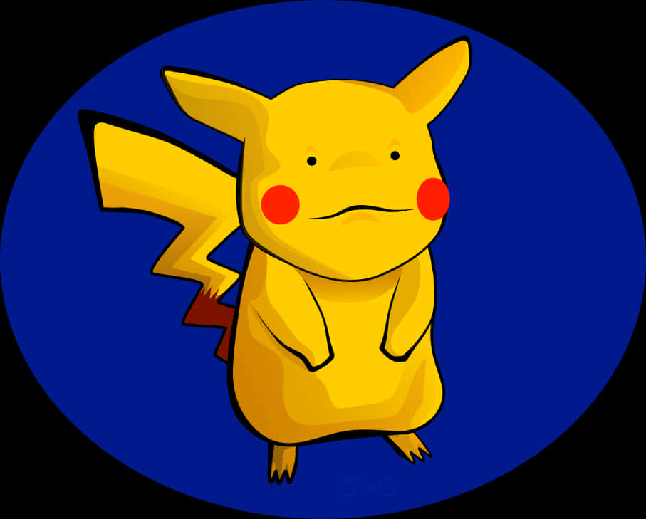 Pikachu azul con fondo vectorial Fondos de pantalla