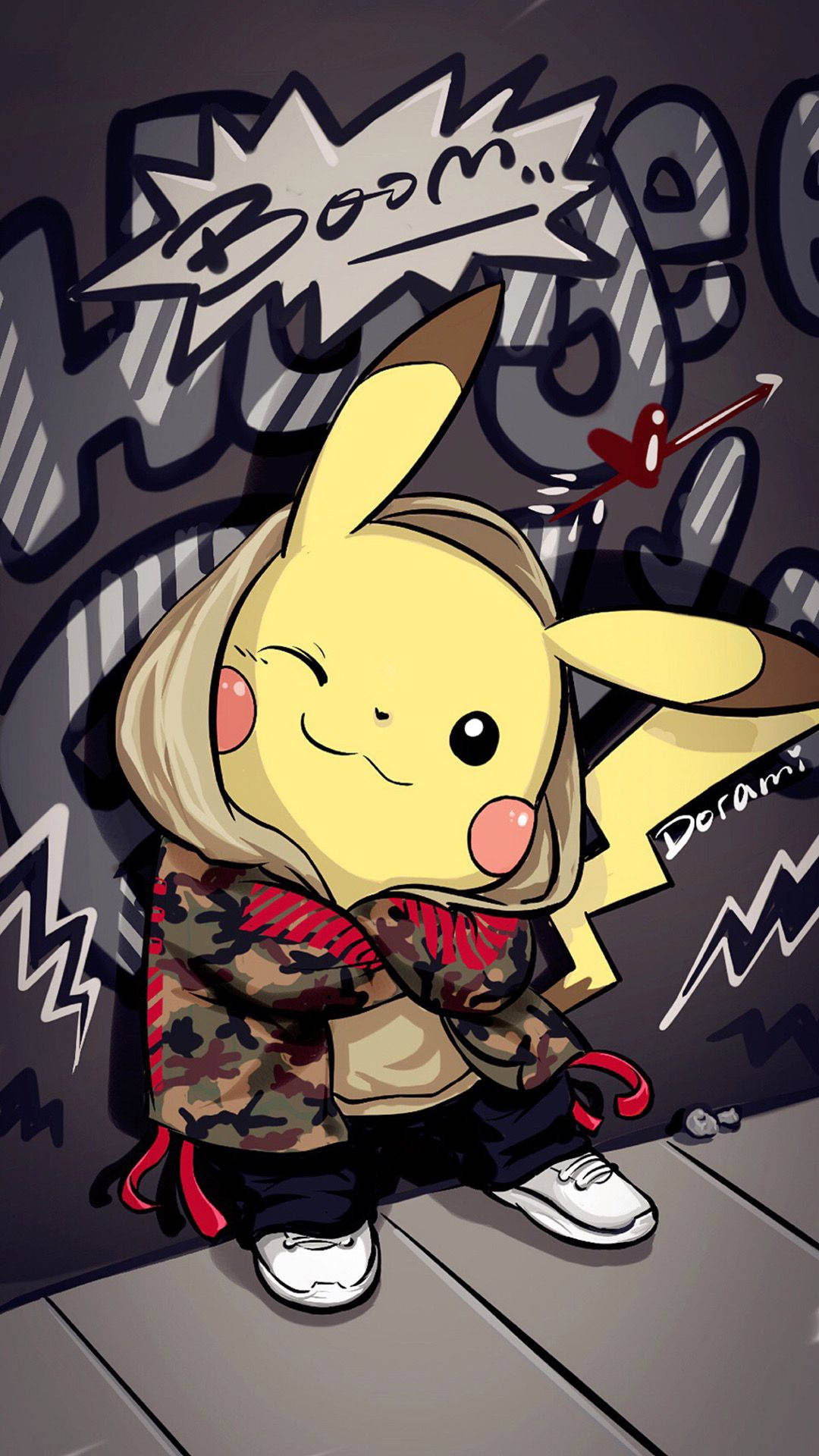 Pikachu con arte graffiti Fondos de pantalla