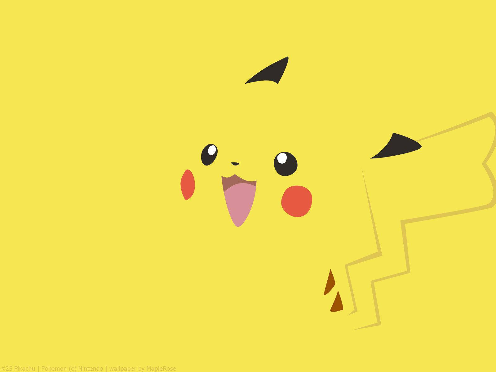 Fondo de pantalla de Pikachu fusionándose con un fondo amarillo claro.
