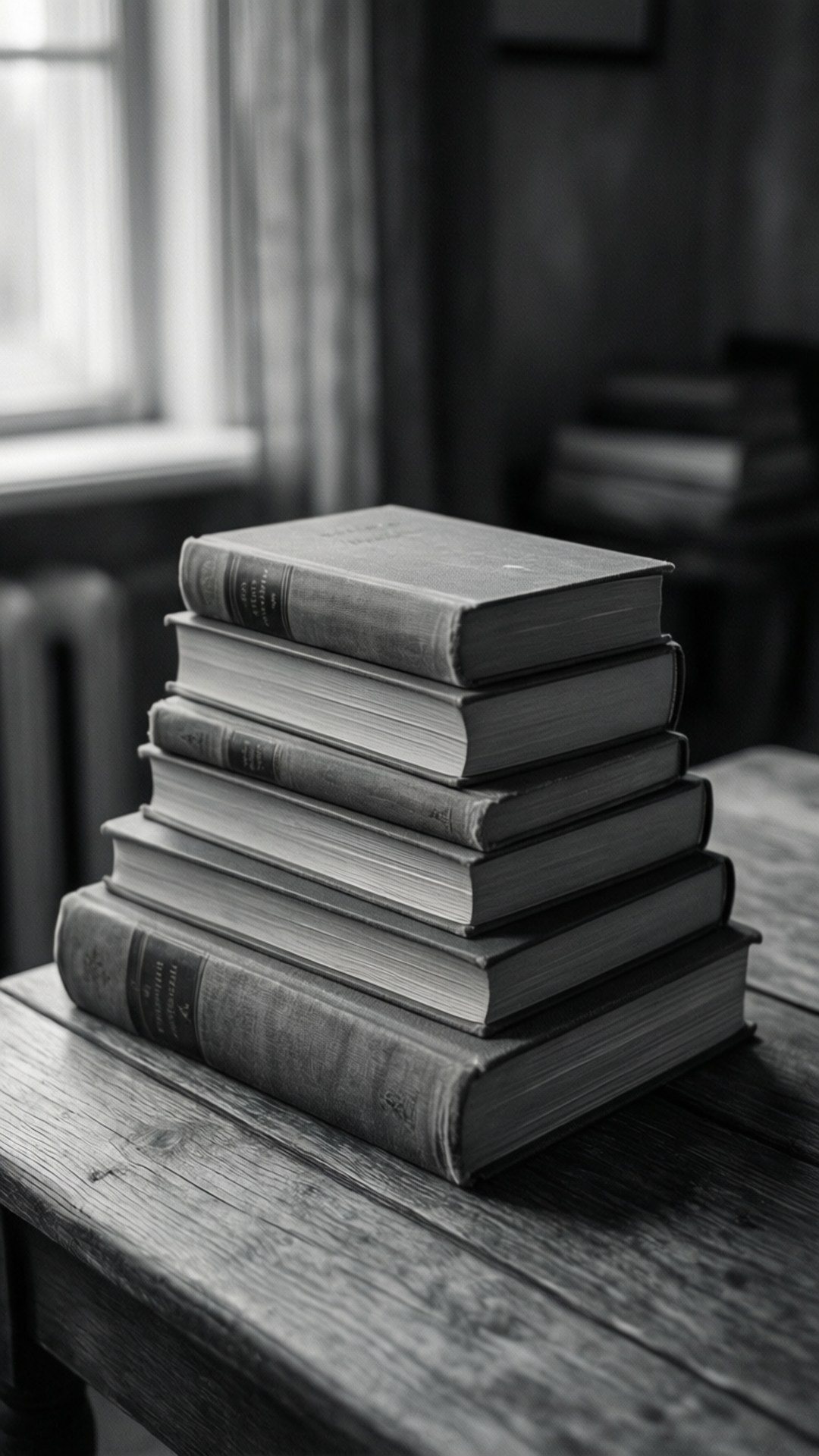 Pila de libros grises Fondos de pantalla