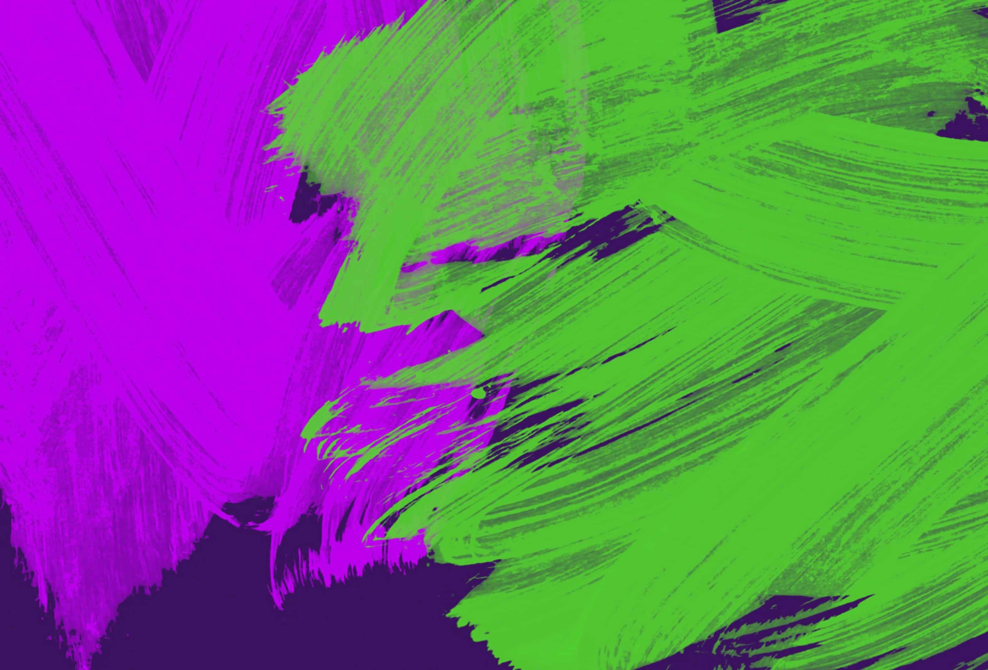 pincelada verde y morada sobre fondo negro Fondos de pantalla