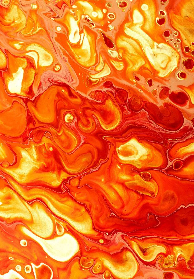 Pintura abstracta naranja para iPad 2021 Fondos de pantalla