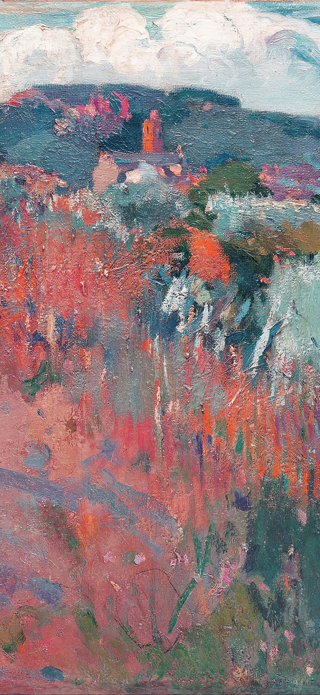 Pintura abstracta única en acuarela para iPhone Fondos de pantalla