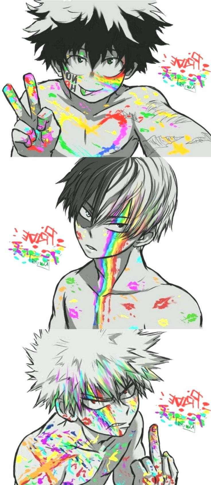 Todobakudeku Pintura Arcoíris Fondos de pantalla