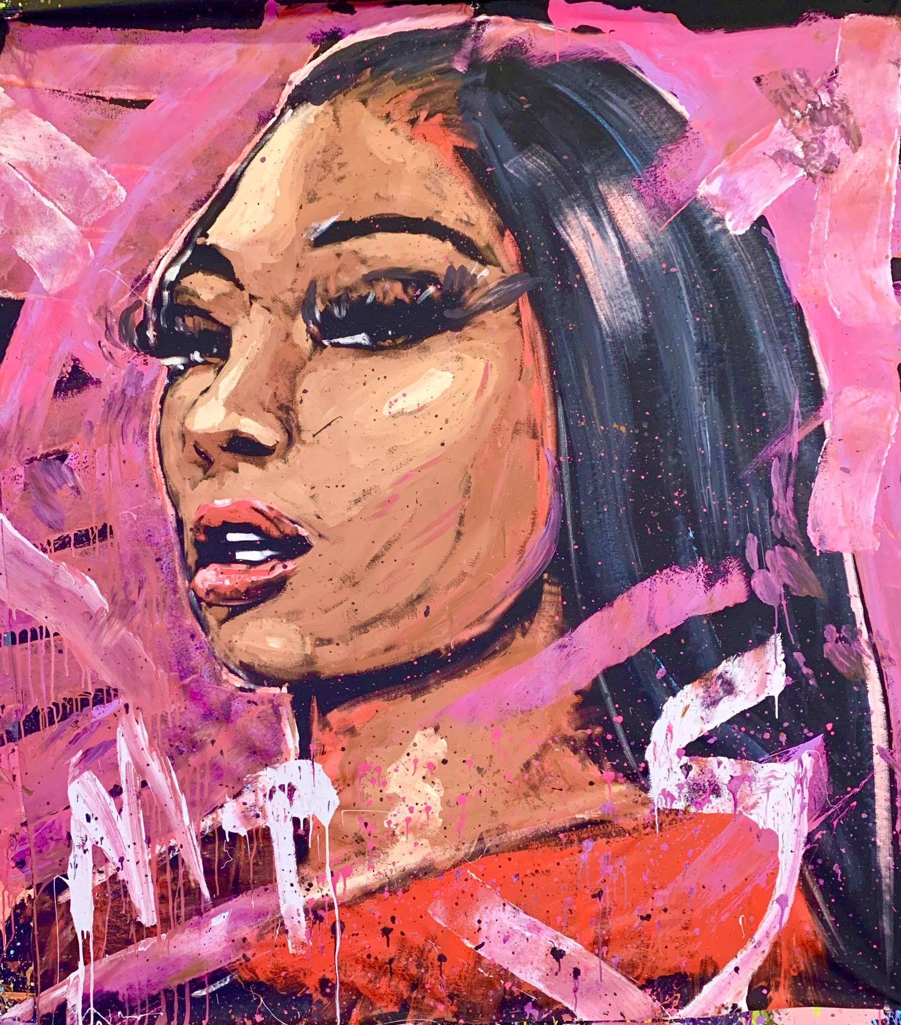 Pintura de Megan Thee Stallion Fondos de pantalla
