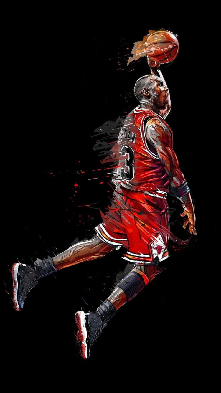 Pintura Digital de Michael Jordan para iPhone Fondos de pantalla
