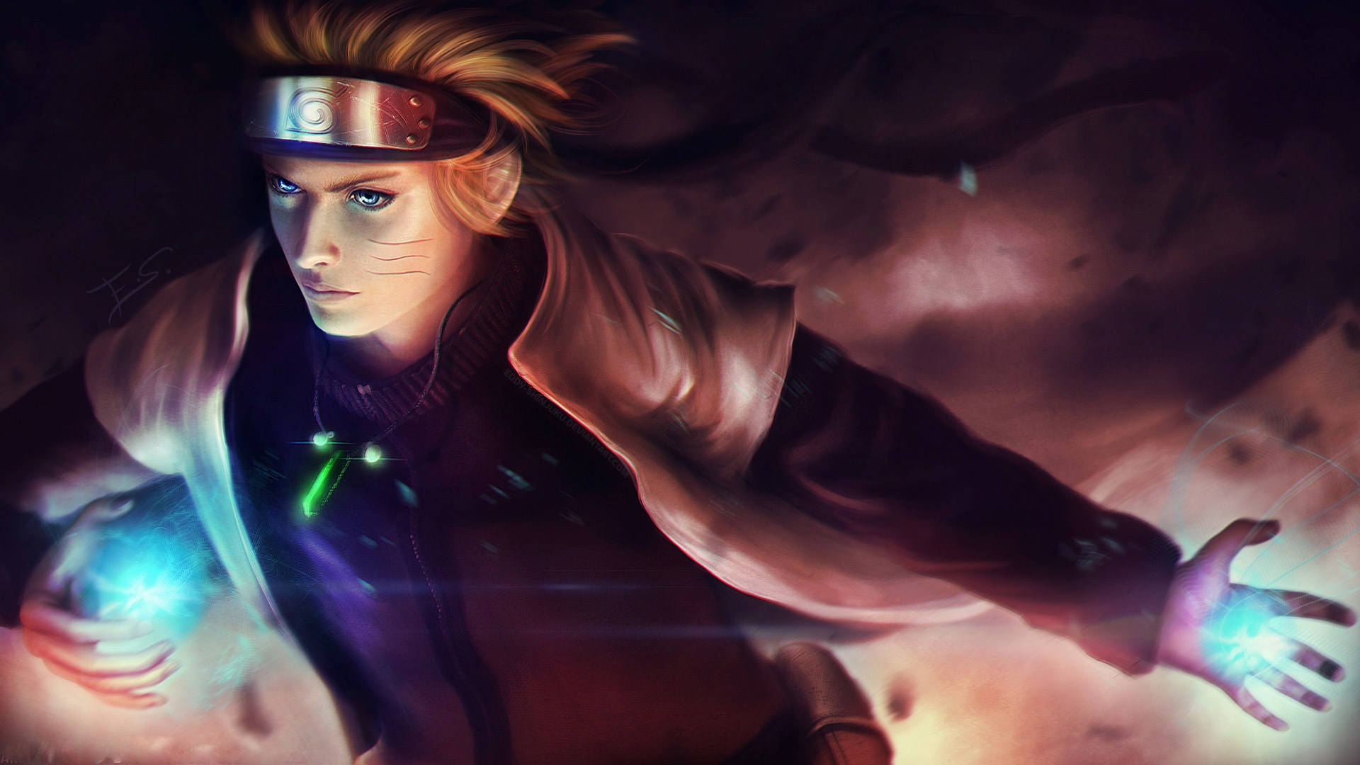 Pintura Digital de Naruto Uzumaki Hokage Fondos de pantalla