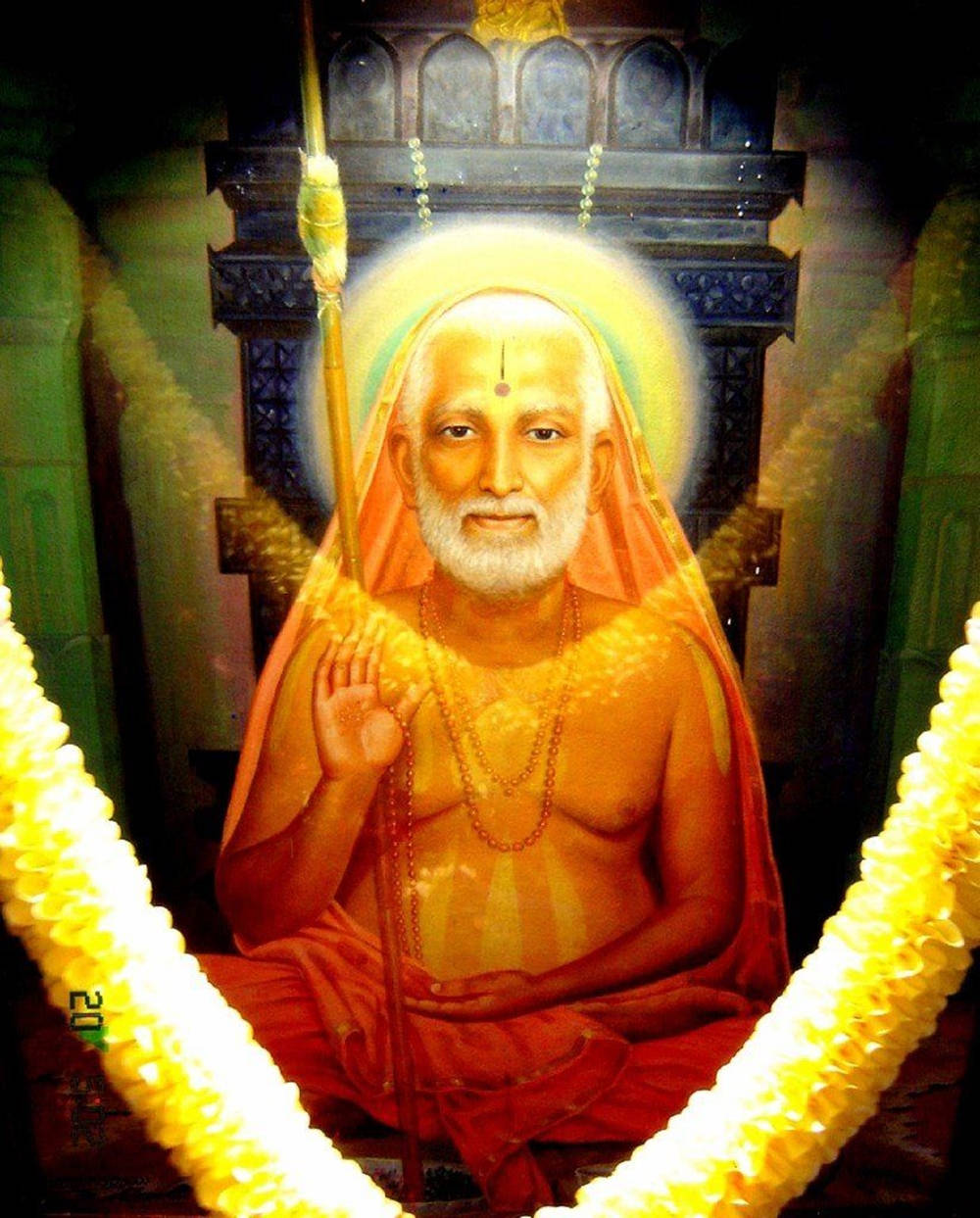 Pintura estética naranja de Raghavendra Fondos de pantalla
