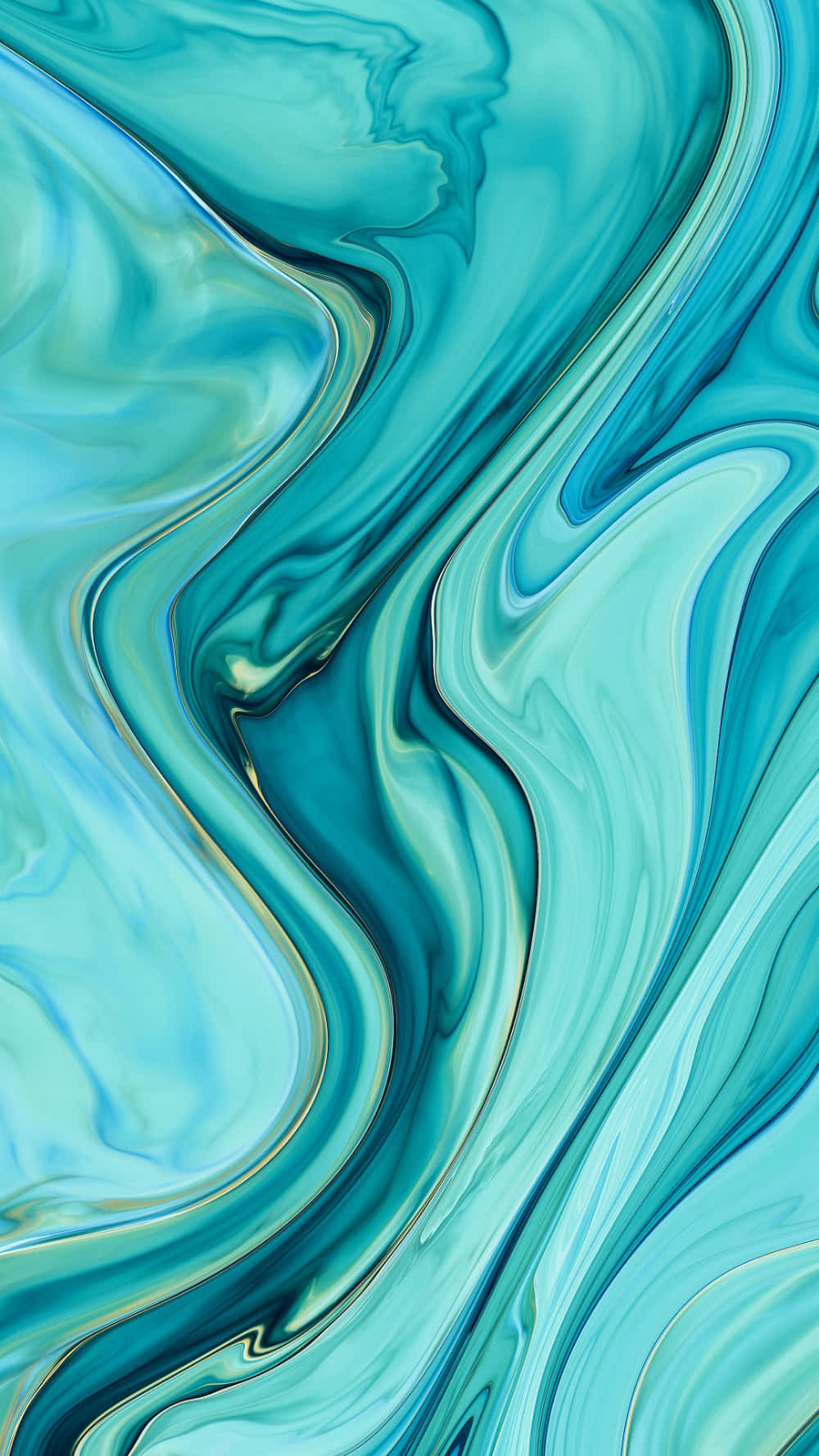 Pintura estética azul verde con efecto aceitoso Fondos de pantalla