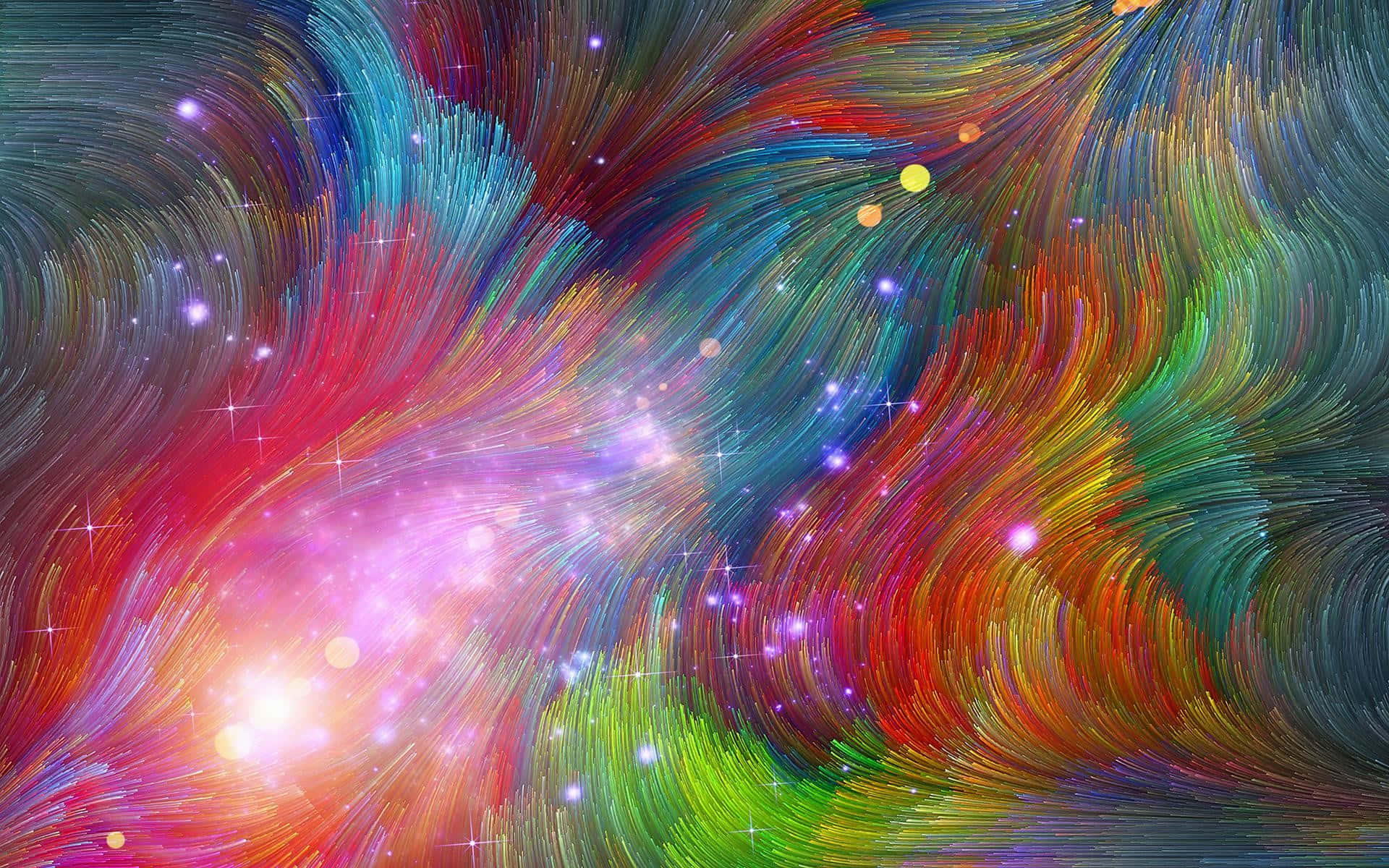 Pintura Galáctica Colorida Mac Boho Fondos de pantalla
